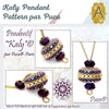 Kaly Pendant or Ornament Pattern par Puca - The Argus Collection