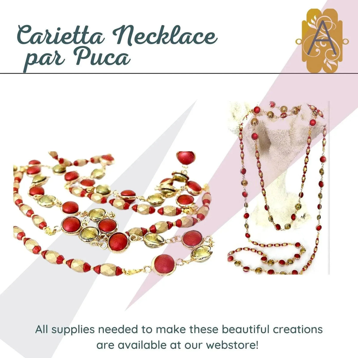 Carietta Necklace Pattern par Puca - The Argus Collection