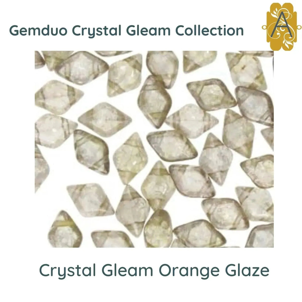 Gemduo Beads by Matubo, Crystal Gleam Collection, 10g - The Argus Collection