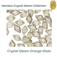 Gemduo Beads by Matubo, Crystal Gleam Collection, 10g - The Argus Collection