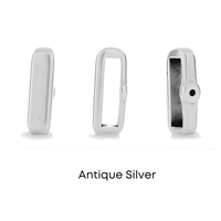 Crimp Bar Slider, for 10mm Flat Leather or Cork