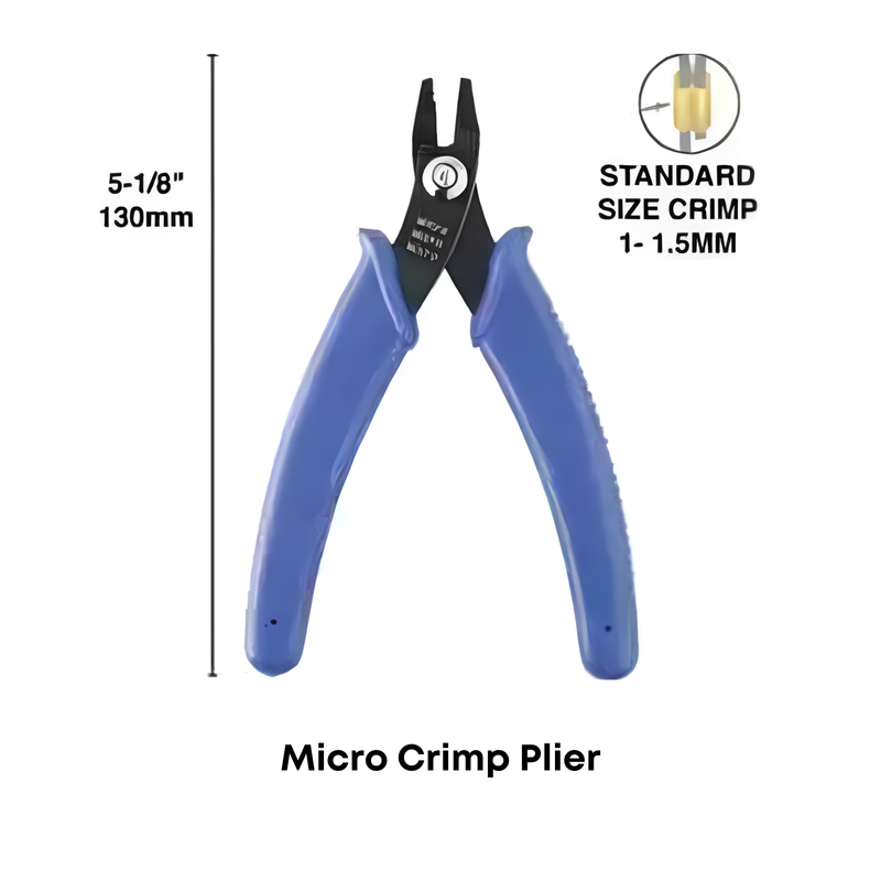 Crimping Pliers, 304 Stainless Steel, Micro, Standard or Jumbo