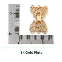 Crown Foldover Clasp 5-Strand, 1 Piece - The Argus Collection