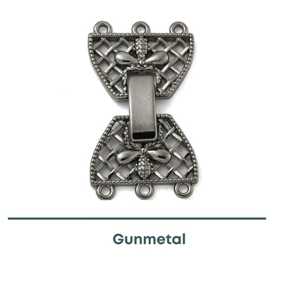 Crown Foldover Clasp 5-Strand, 1 Piece - The Argus Collection