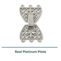 Crown Foldover Clasp 5-Strand, 1 Piece - The Argus Collection
