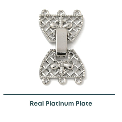 Crown Foldover Clasp 5-Strand, 1 Piece - The Argus Collection