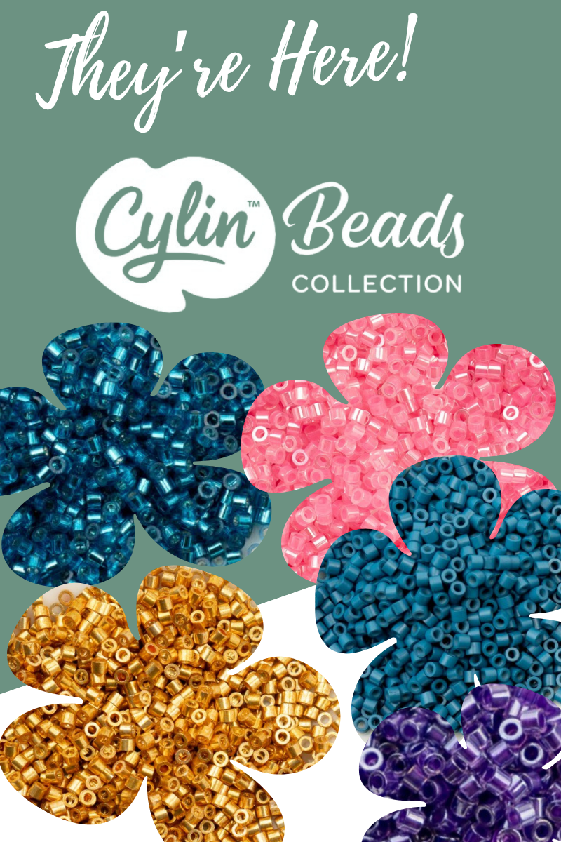 Boreal Moon Earrings Pattern, with Cylin™ Beads, Free Download