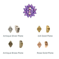 Cymbal Areti, Gemduo Bead Substitute, 4 Pcs.