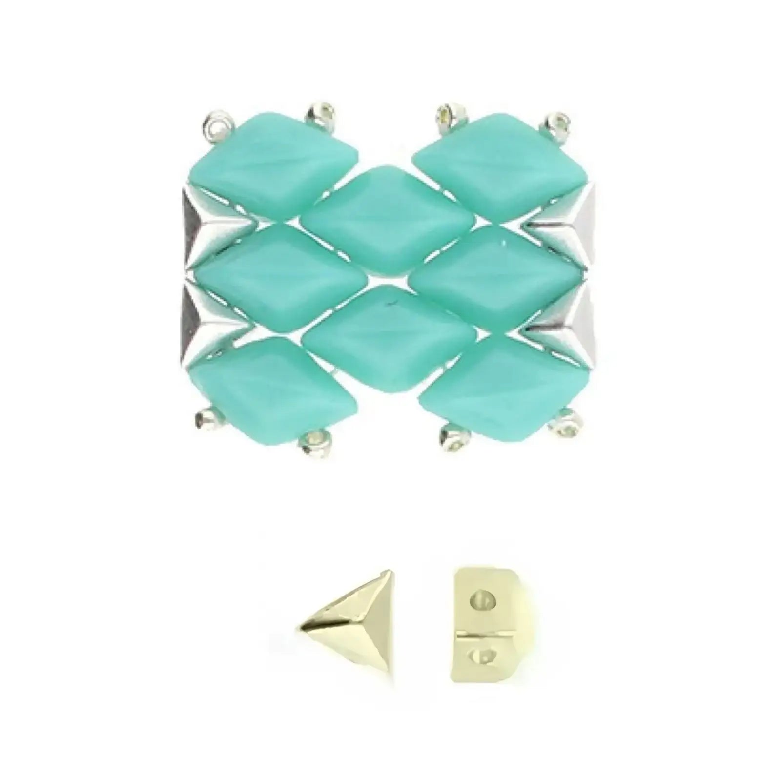 Cymbal Embourios GemDuo Side Beads, 4 Pcs.