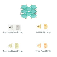 Cymbal Embourios GemDuo Side Beads, 4 Pcs.