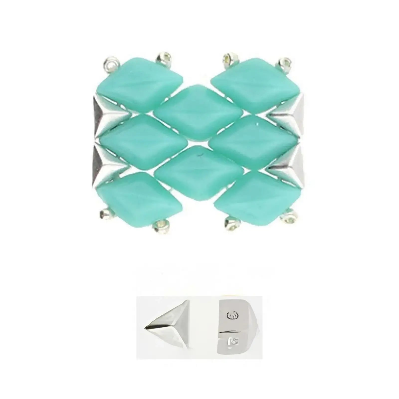Cymbal Embourios GemDuo Side Beads, 4 Pcs.