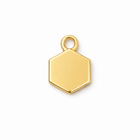 Cymbal Maragas, Honeycomb Bead Ending or Connector, 4 Pcs.