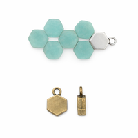 Cymbal Maragas, Honeycomb Bead Ending or Connector, 4 Pcs.