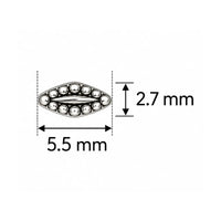 1. Cymbal Varidi SuperDuo bead substitute dimensions 5.5 x 2.7mm