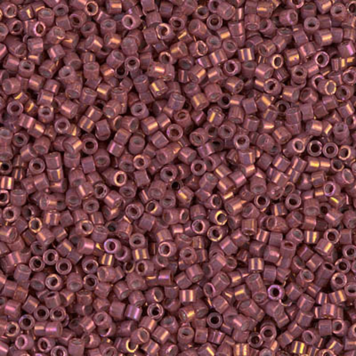 Miyuki 11/0 Delica Beads, DB1016, Metallic Rhubarb Gold Luster, 5g