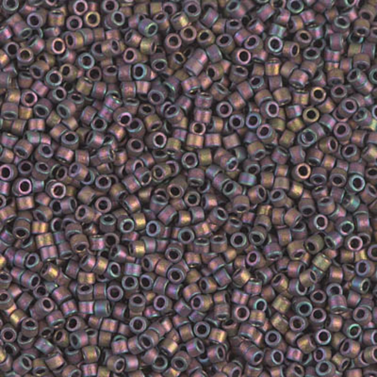 Miyuki 11/0 Delica Beads, DB1056, Metallic Matte Rose Gold Iris, 5g