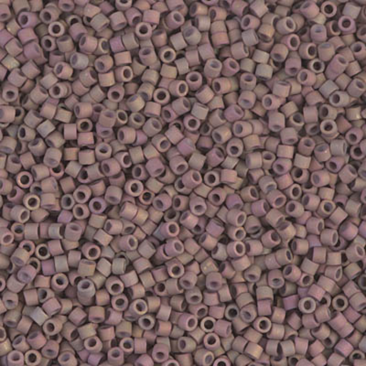 Miyuki 11/0 Delica Beads, DB1061, Metallic Matte Dusky Clay AB, 5g