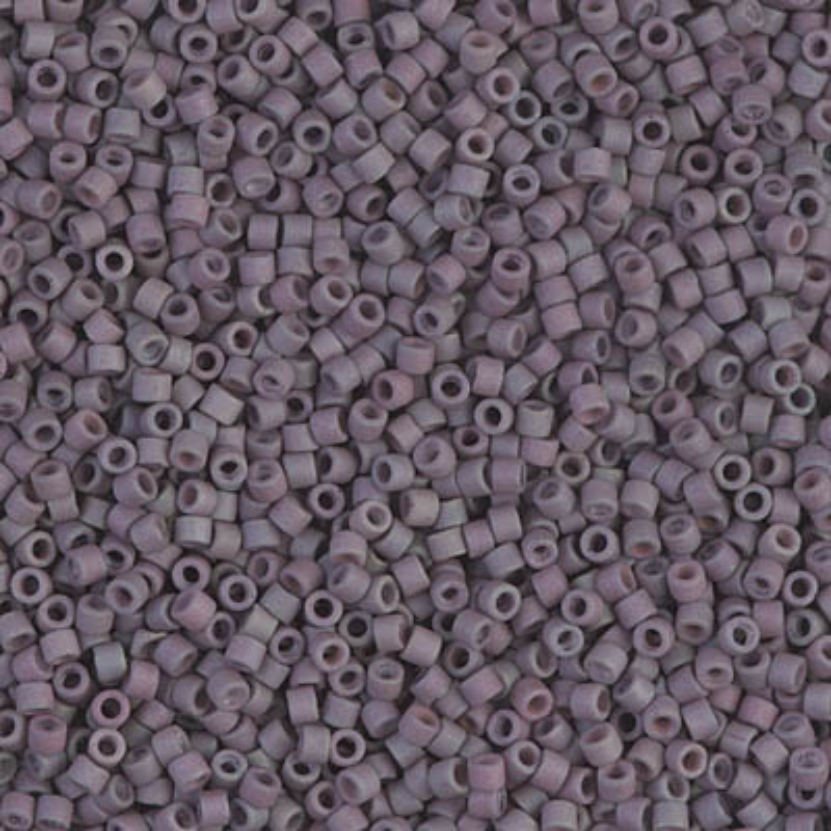 Miyuki 11/0 Delica Beads, DB1062, Metallic Matte Purple Sage AB, 5g