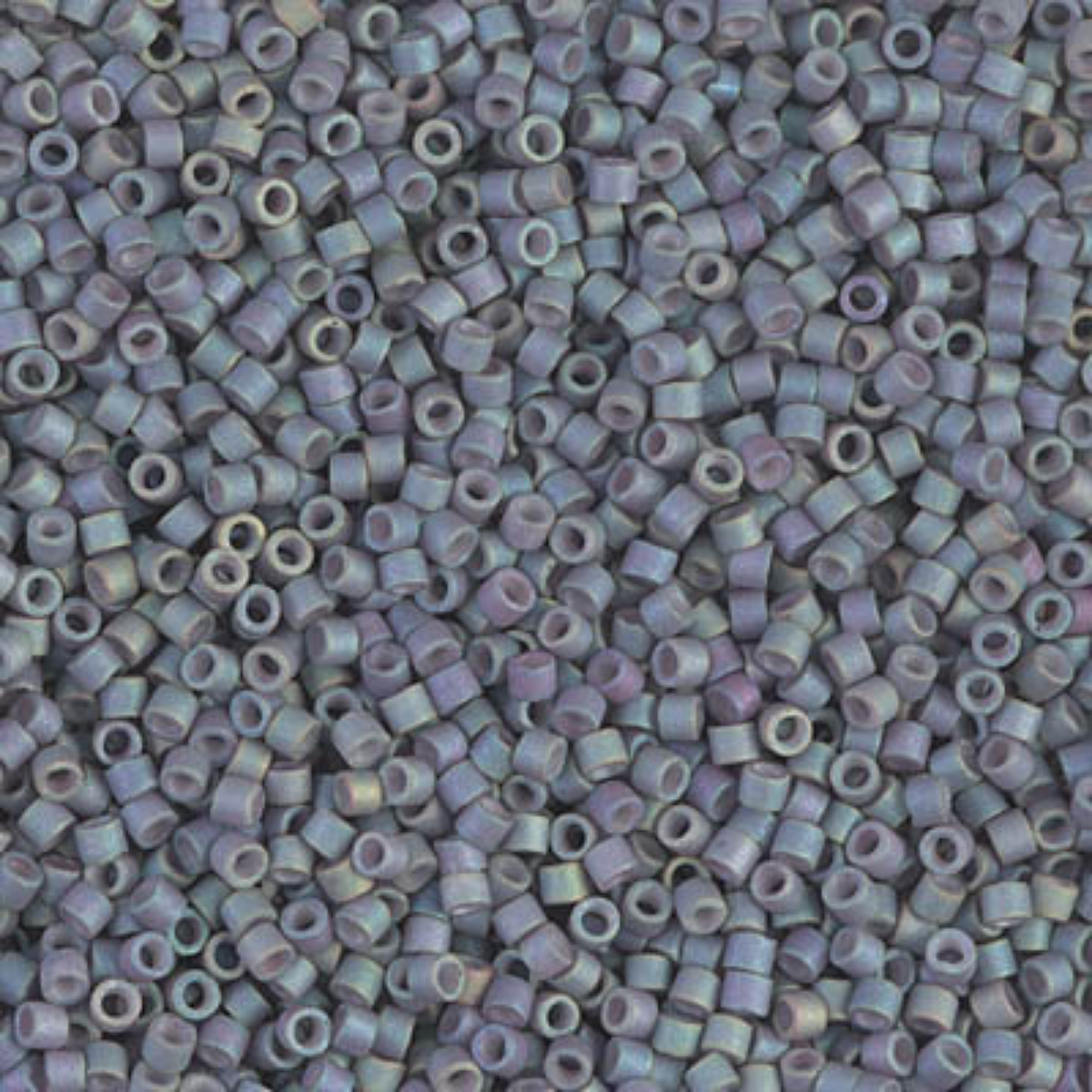 Miyuki 11/0 Delica Beads, DB1063, Metallic Matte Blue Slate AB, 5g