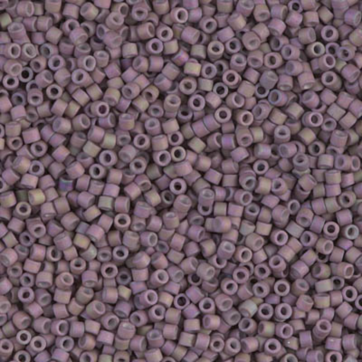 Miyuki 11/0 Delica Beads, DB1064, Metallic Matte Orchid AB, 5g