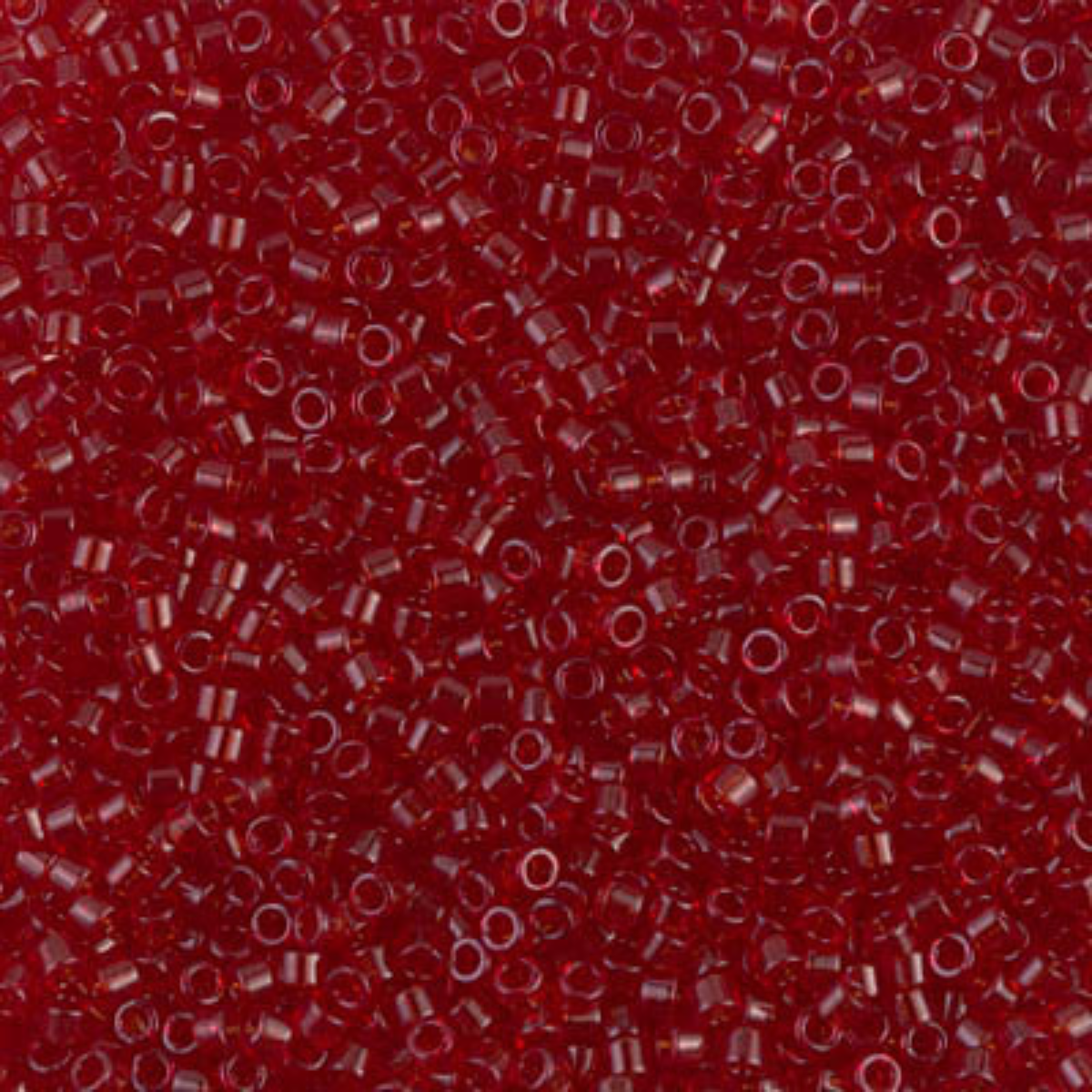 Miyuki 11/0 Delica Beads, DB1102, Transparent Dark Cranberry, 5g