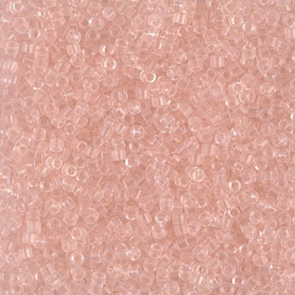Miyuki 11/0 Delica Beads, DB1103, Transparent Pink Mist, 5g