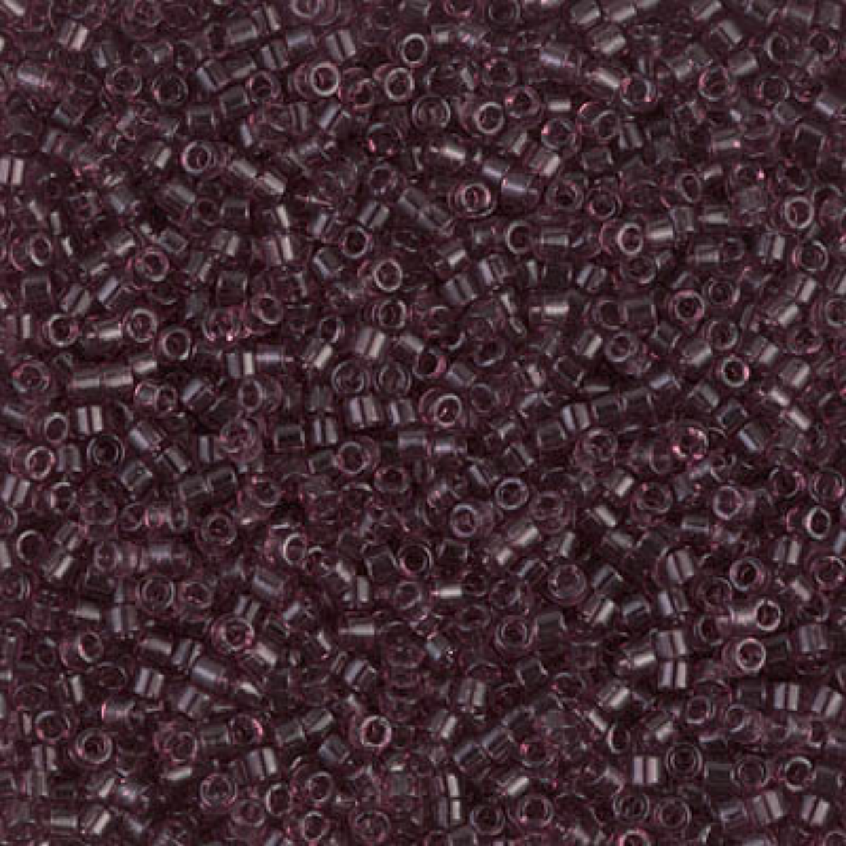 Miyuki 11/0 Delica Beads, DB1104, Transparent Mauve, 5g