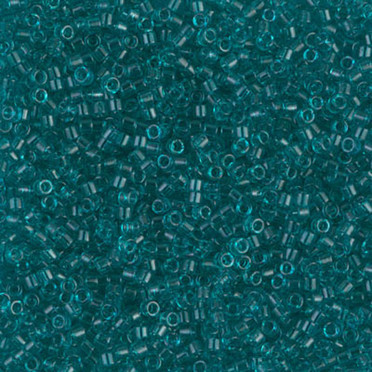 Miyuki 11/0 Delica Beads, DB1108, Transparent Caribbean Teal, 5g