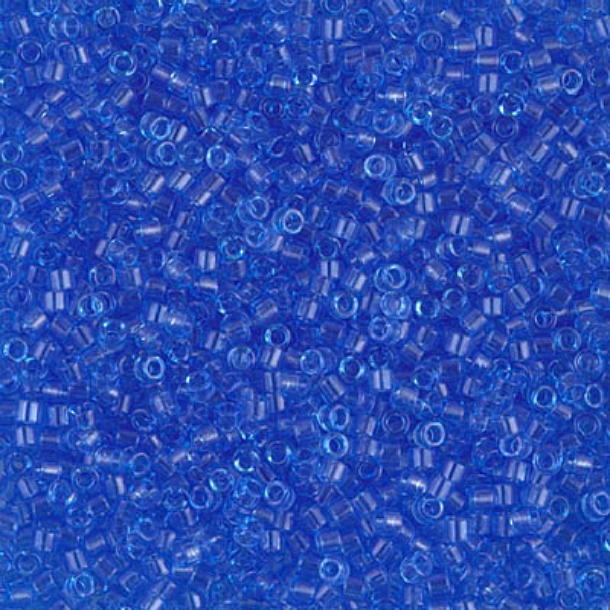 Miyuki 11/0 Delica Beads, DB1110, Transparent Azure, 5g