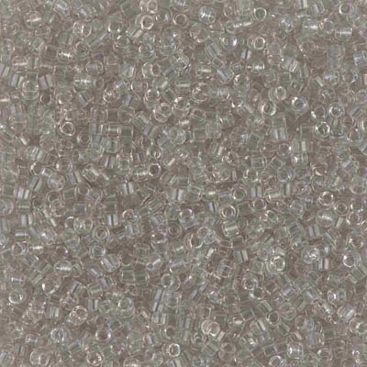 Miyuki 11/0 Delica Beads, DB1111, Transparent Gray Mist, 5g