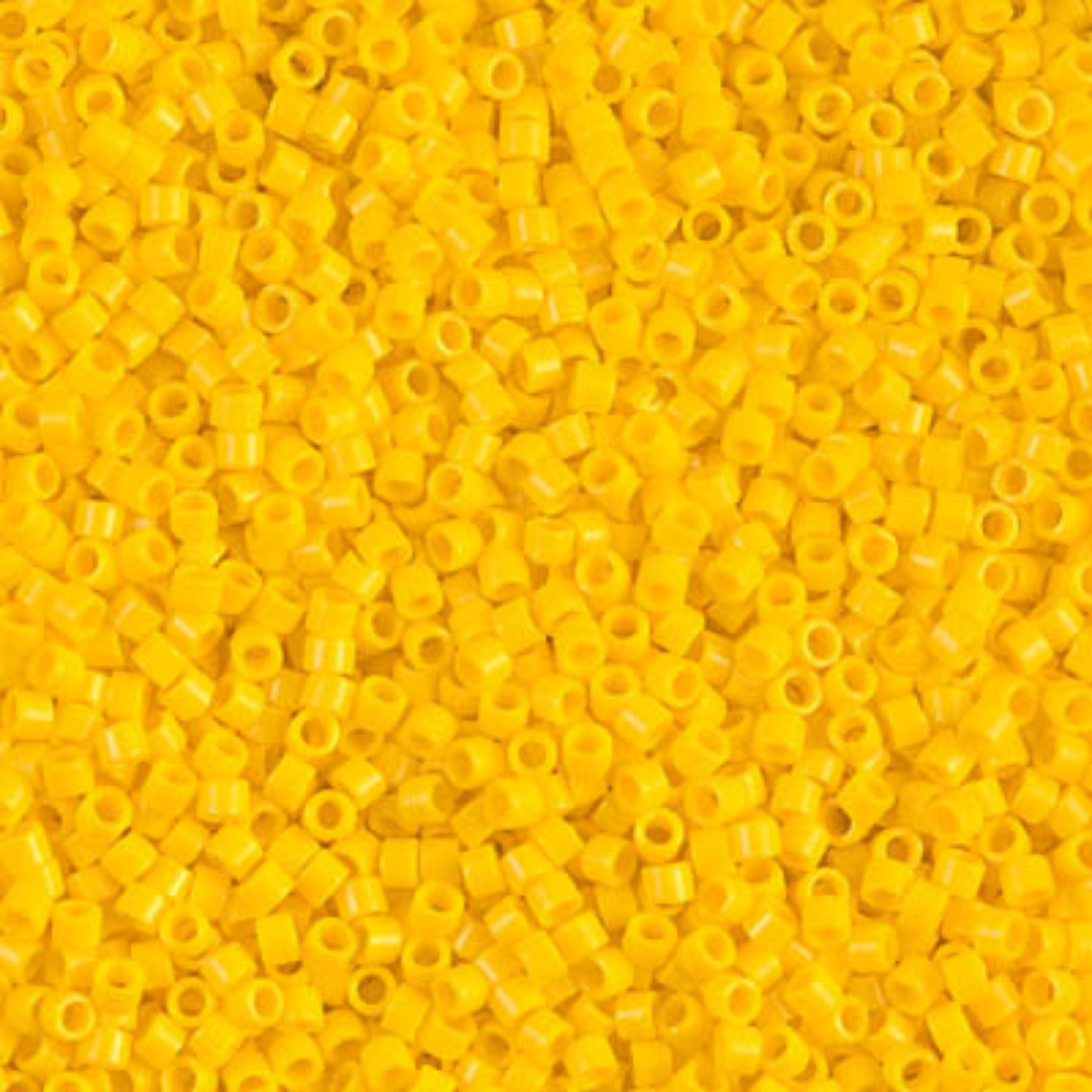 Miyuki 11/0 Delica Beads, DB1132, Opaque Canary, 5g