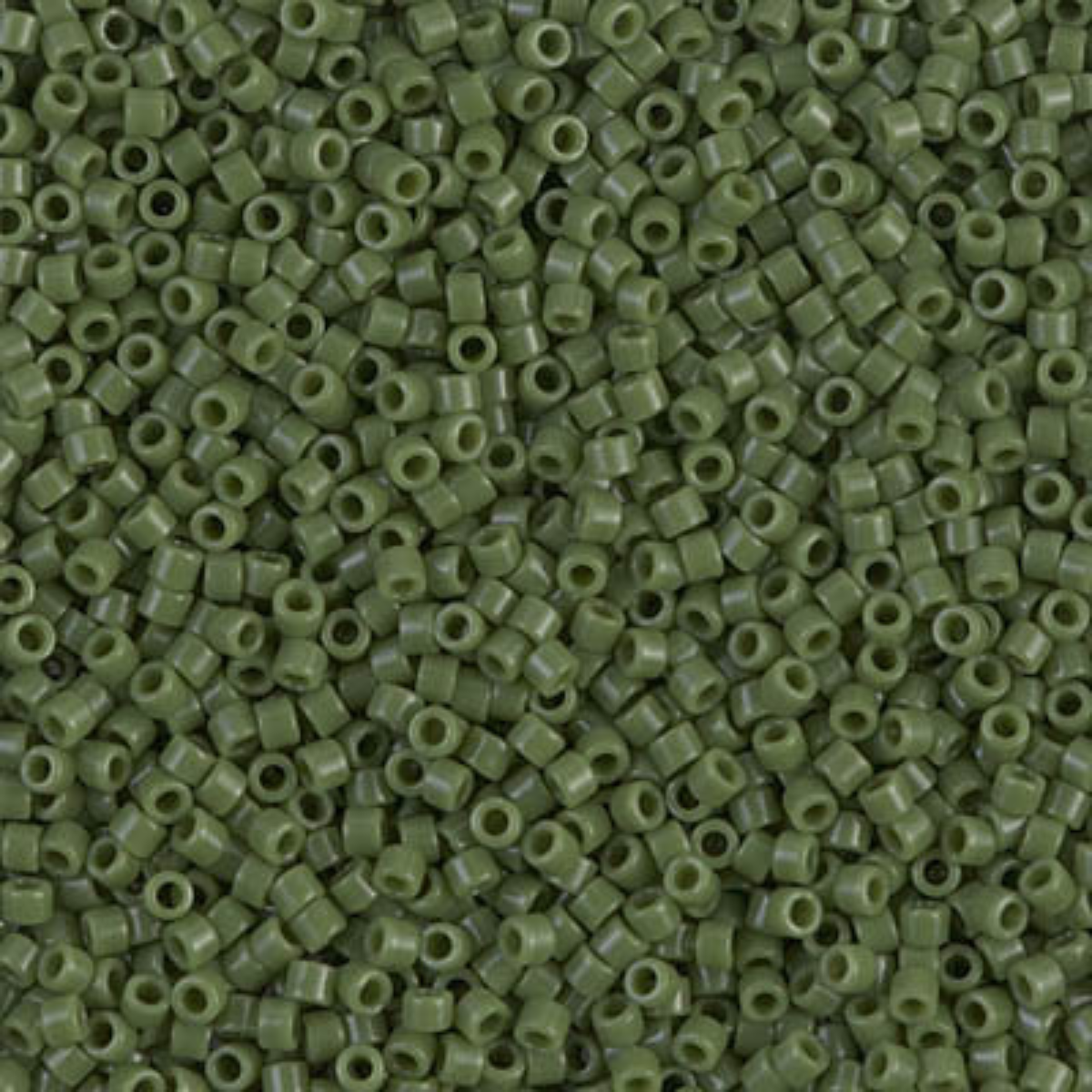Miyuki 11/0 Delica Beads, DB1135, Opaque Avocado, 5g