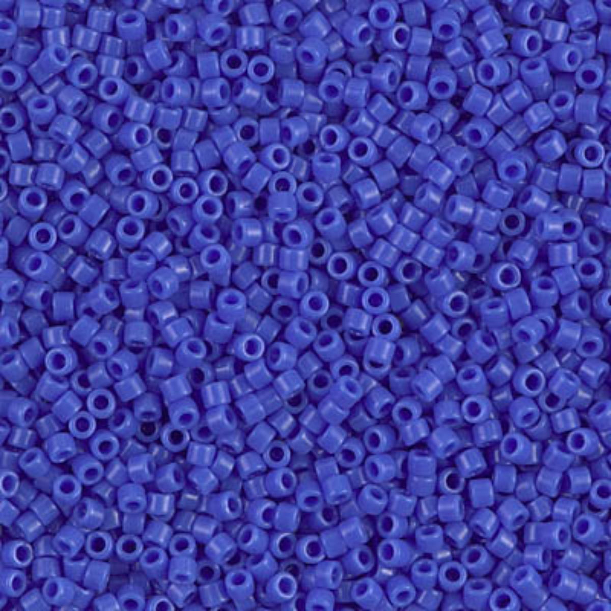 Miyuki 11/0 Delica Beads, DB1138, Opaque Cyan Blue, 5g
