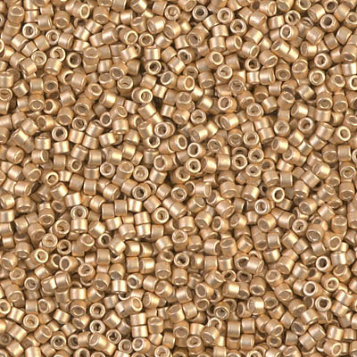 Miyuki 11/0 Delica Beads, DB1153, Galvanized Semi-Matte Mead, 5g