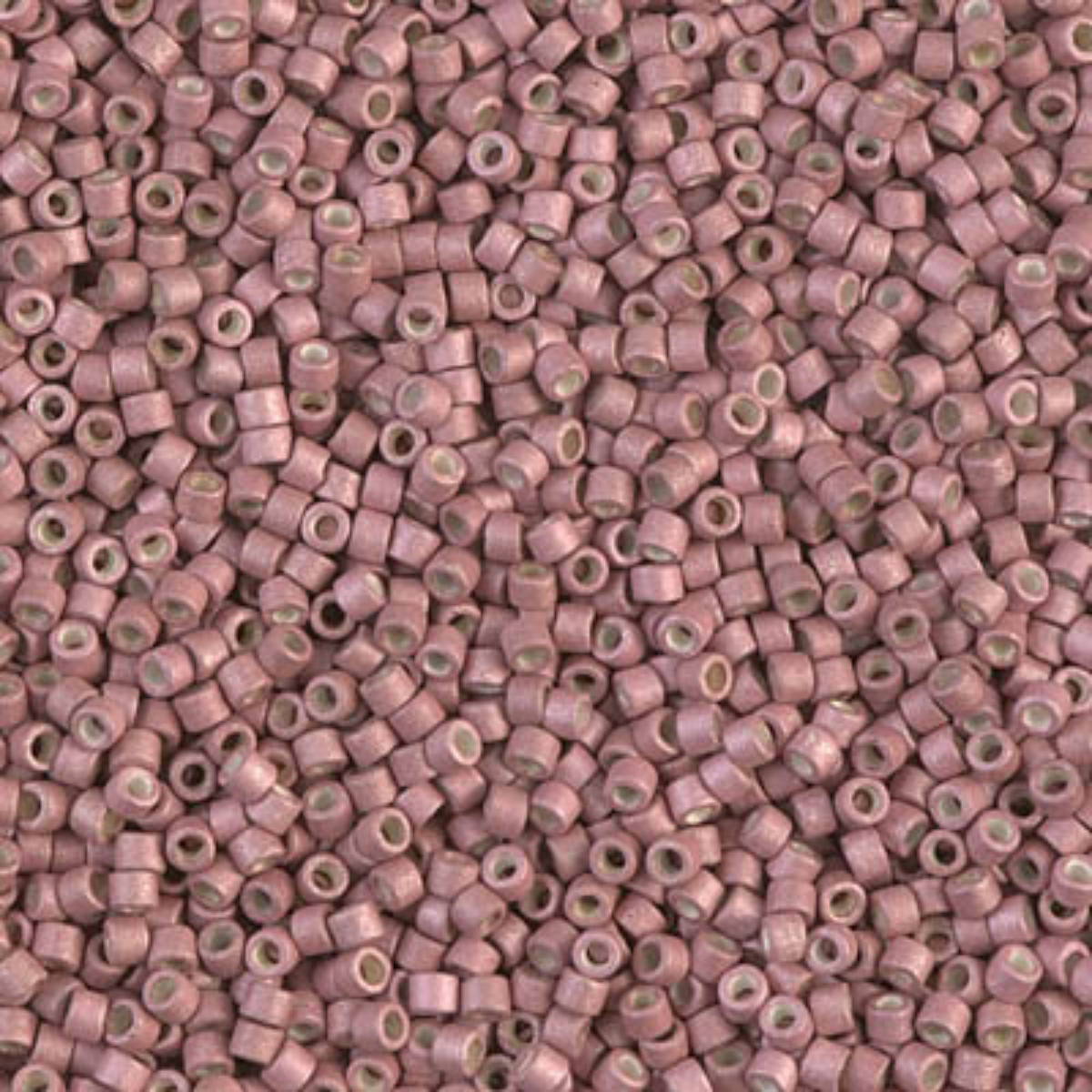 Miyuki 11/0 Delica Beads, DB1166, Galvanized Matte Pink Blush, 5g