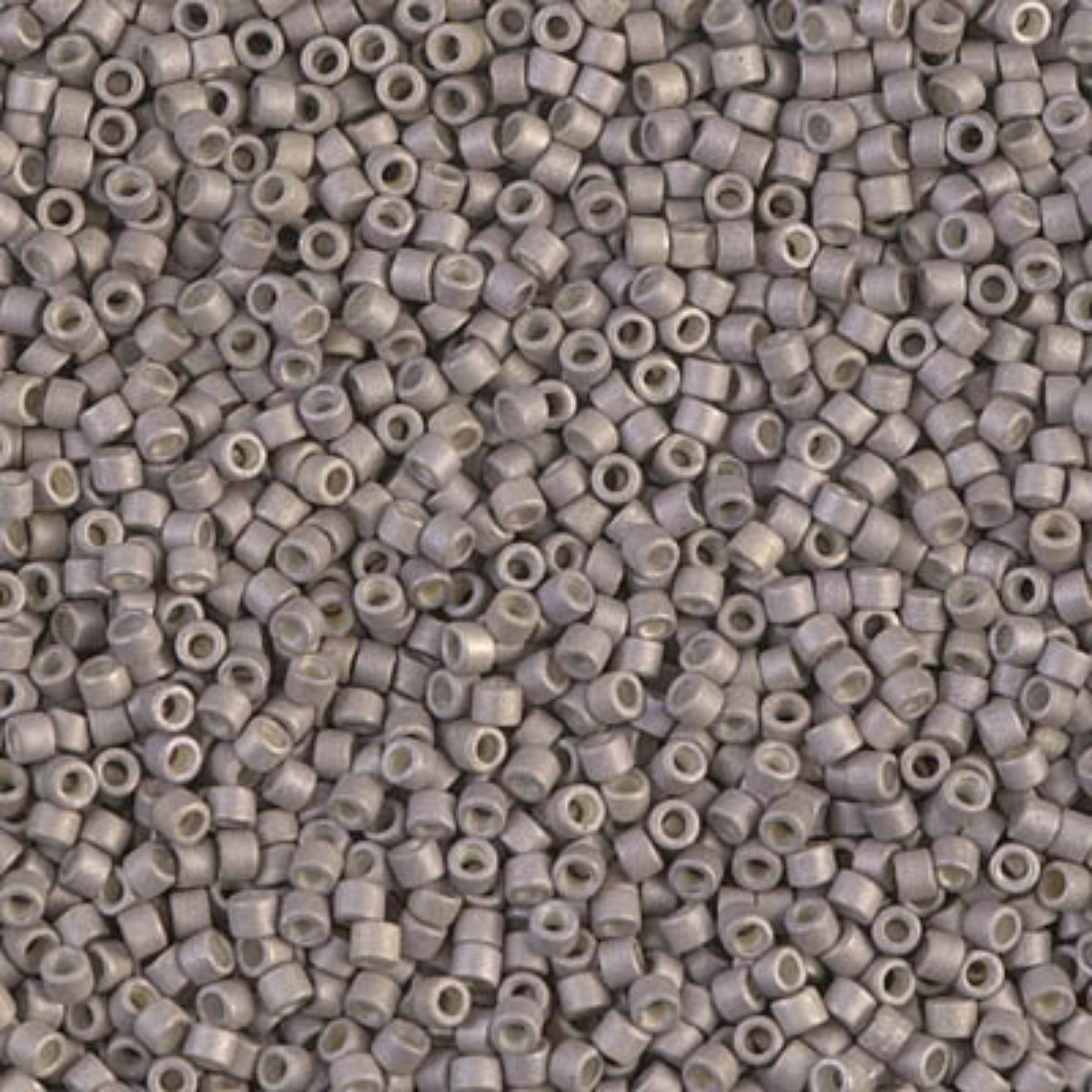 Miyuki 11/0 Delica Beads, DB1168, Galvanized Matte Light Smoky Amethyst, 5g