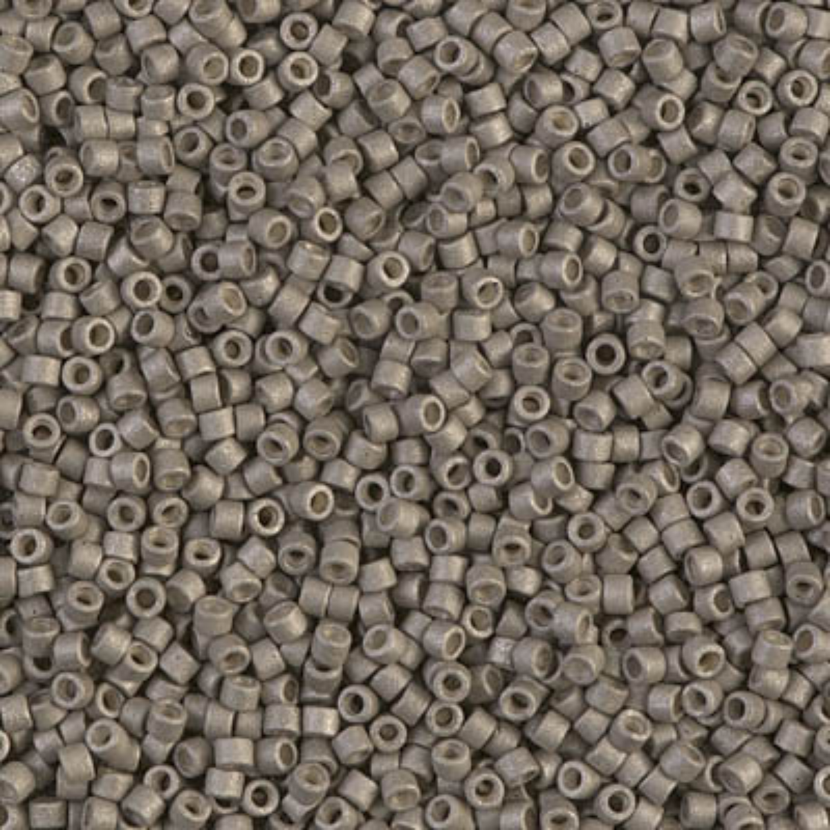 Miyuki 11/0 Delica Beads, DB1169, Galvanized Matte Pewter, 5g