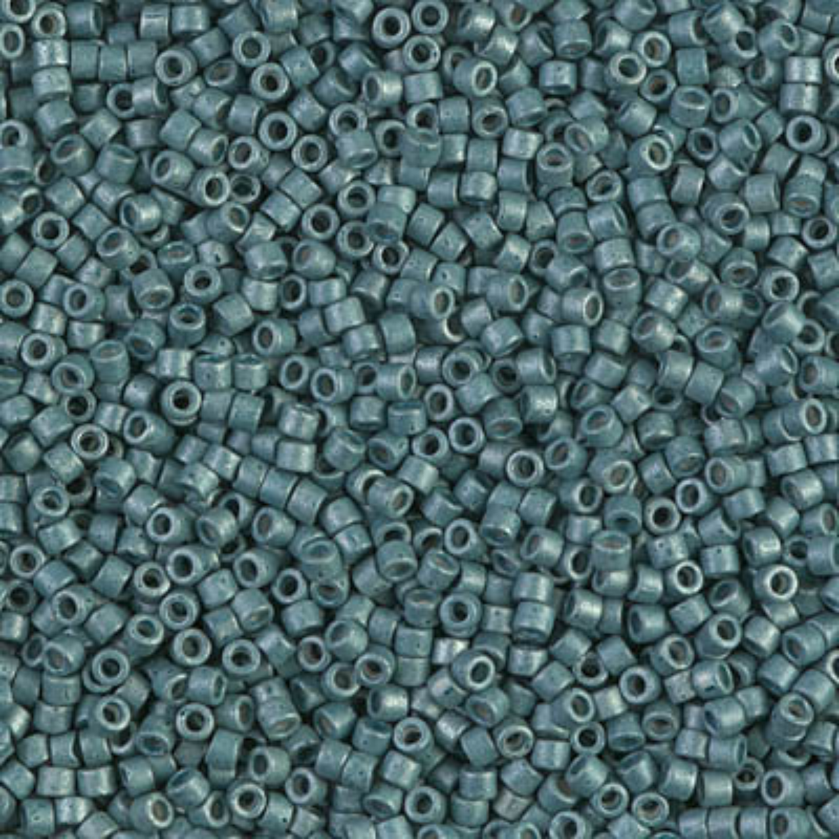 Miyuki 11/0 Delica Beads, DB1172, Galvanized Matte Dark Aqua, 5g