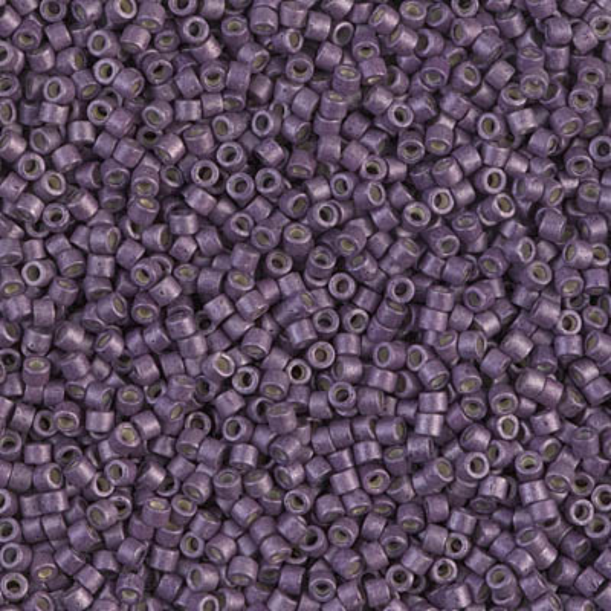 Miyuki 11/0 Delica Beads, DB1174, Galvanized Matte Eggplant, 5g