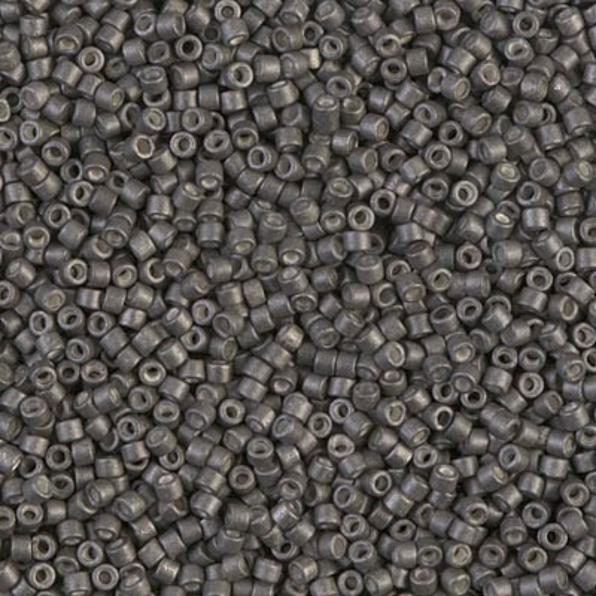 Miyuki 11/0 Delica Beads, DB1175, Galvanized Matte Graphite, 5g