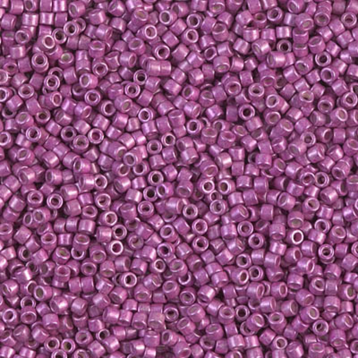 Miyuki 11/0 Delica Beads, DB1184, Galvanized Semi-Matte Magenta, 5g