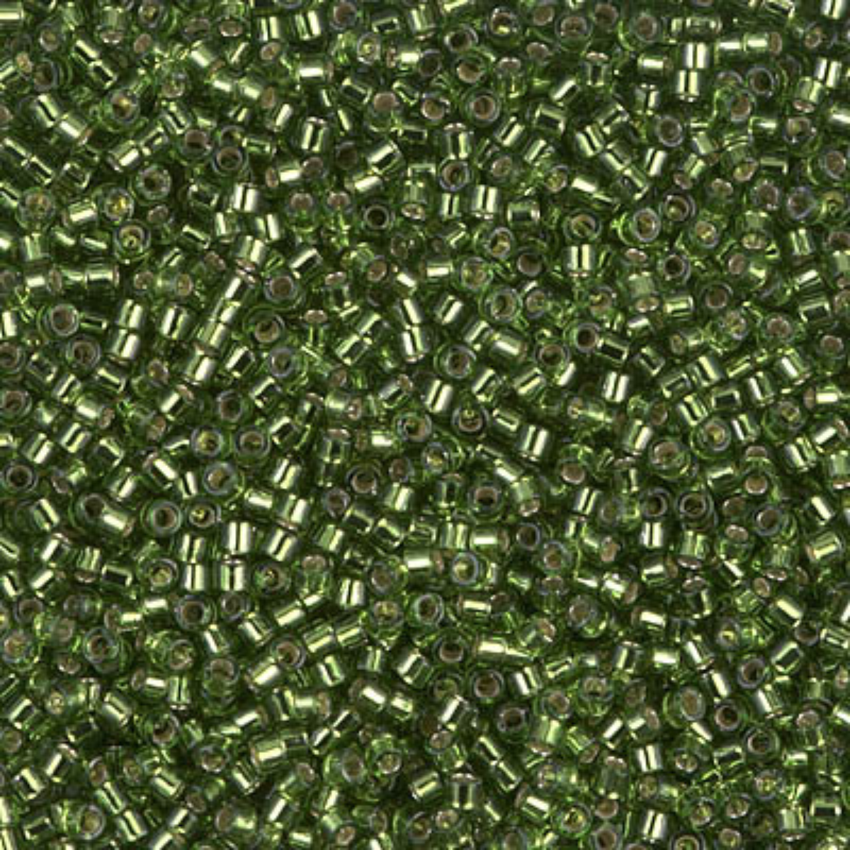 Miyuki 11/0 Delica Beads, DB1207, Silver Lined Olive, 5g