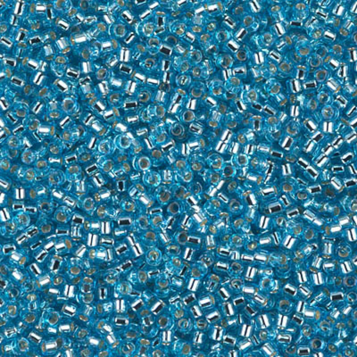 Miyuki 11/0 Delica Beads, DB1209, Silver Lined Ocean Blue, 5g