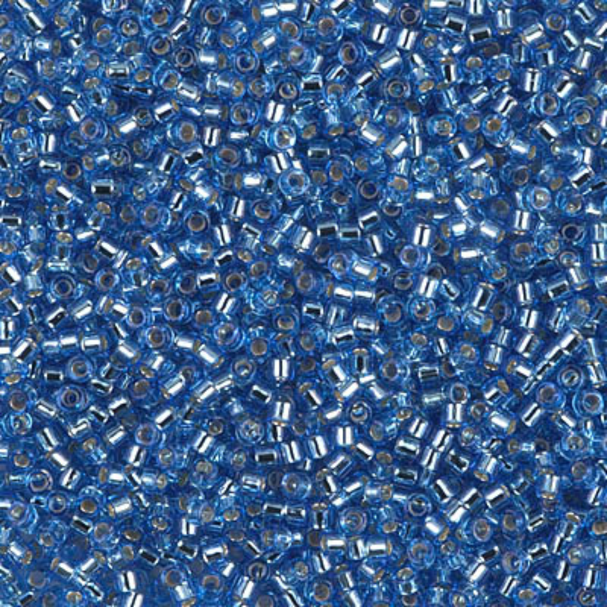 Miyuki 11/0 Delica Beads, DB1210, Silver Lined Azure, 5g