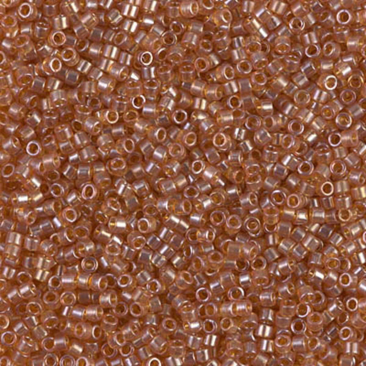 Miyuki 11/0 Delica Beads, DB1221, Transparent Marigold Luster, 5g