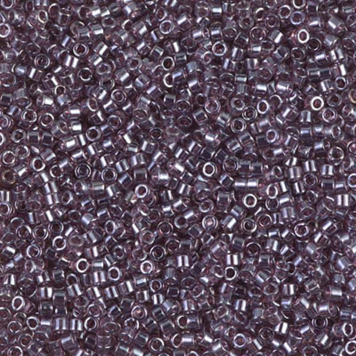 Miyuki 11/0 Delica Beads, DB1224, Transparent Mauve Luster, 5g