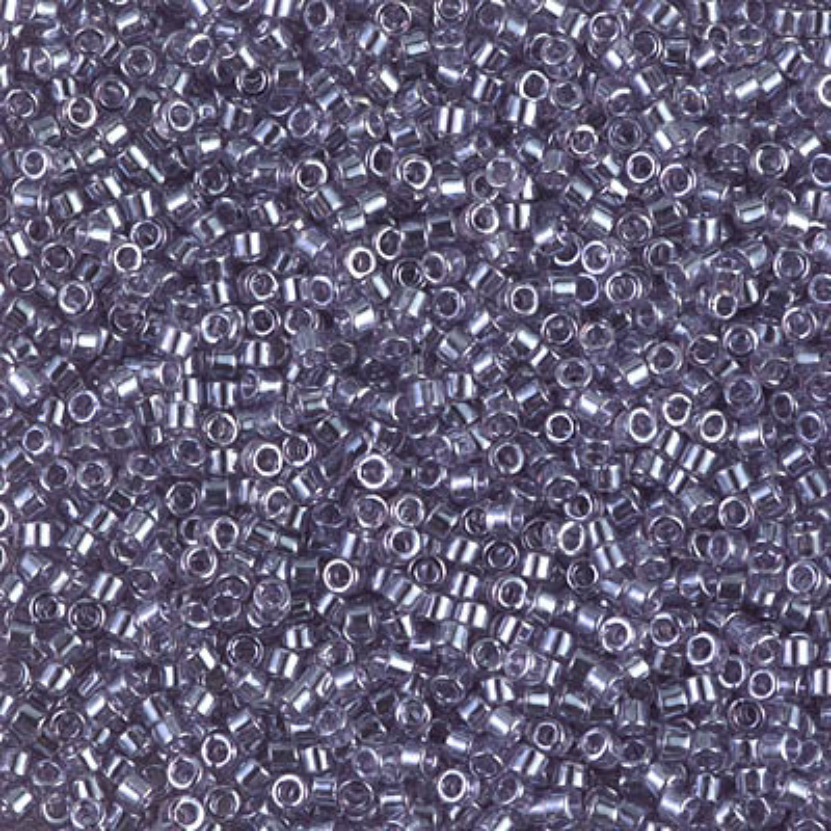 Miyuki 11/0 Delica Beads, DB1225, Transparent Light Amethyst Luster, 5g