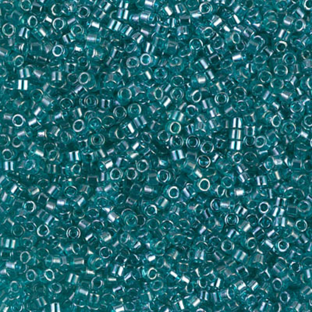 Miyuki 11/0 Delica Beads, DB1228, Transparent Teal Luster, 5g
