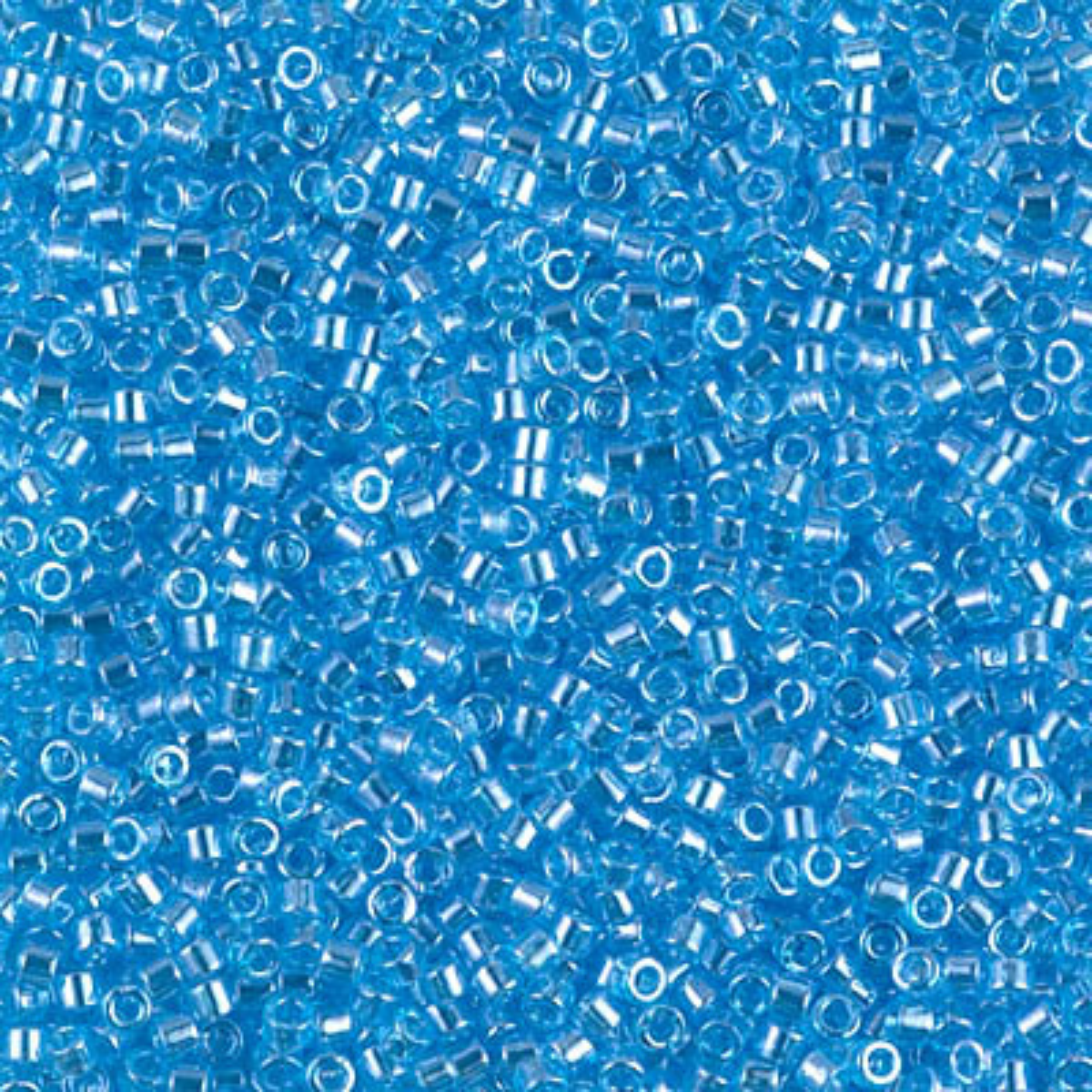 Miyuki 11/0 Delica Beads, DB1229, Transparent Ocean Blue Luster, 5g