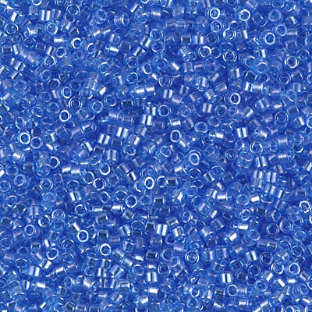 Miyuki 11/0 Delica Beads, DB1230, Transparent Azure Luster, 5g